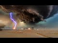 عاصفة رعدية مذهلة  تضرب احد ثربان جنوب السعودية