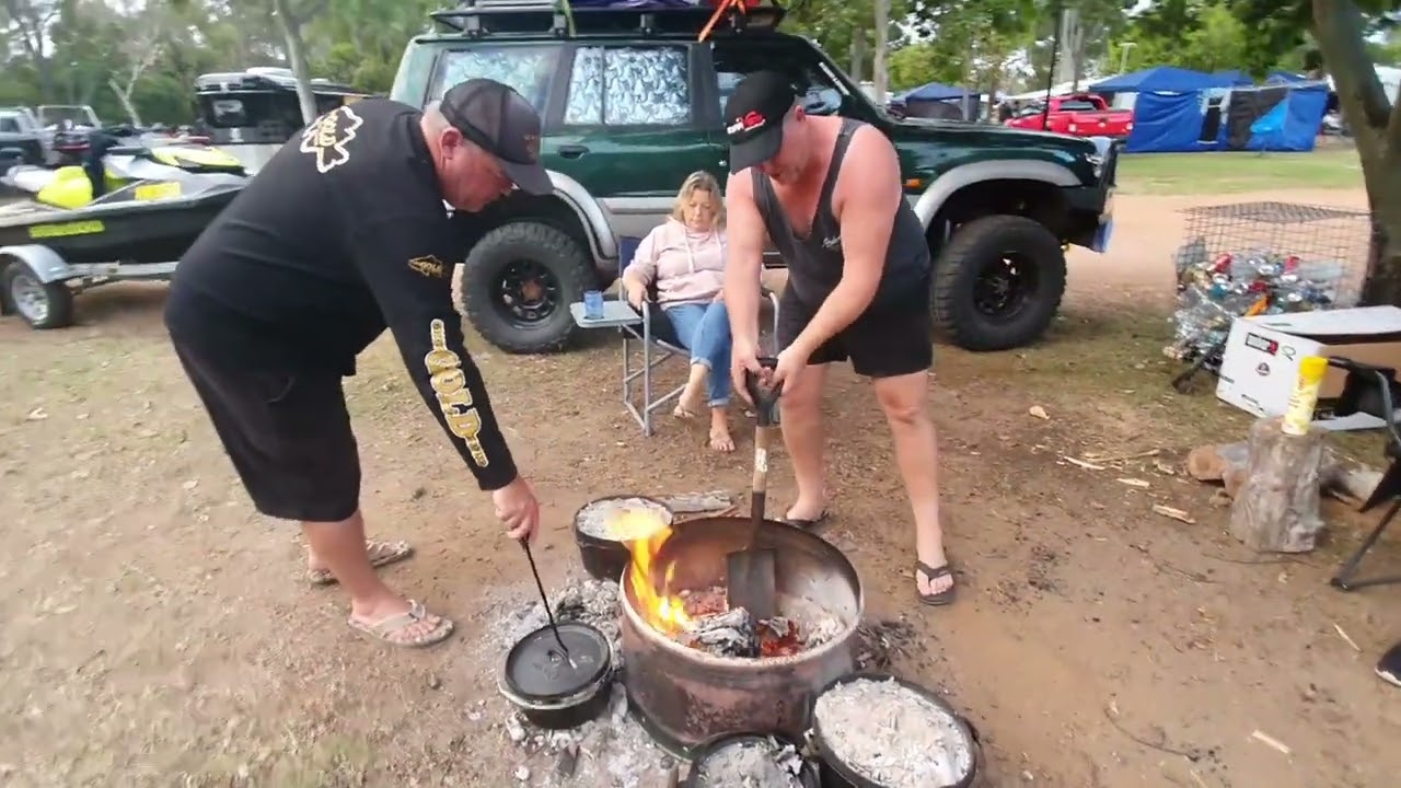 Bjelke Petersen  Dam Easter 2022 Camp Oven Cooking with Dan from Gympie Gold.