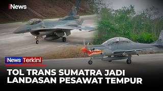 Bukan di Bandara, ini Momen Jet Tempur TNI AU Uji Pendaratan di Tol Lampung | iNews Terkini 11/2