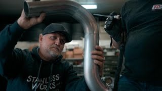 Jeff Lutz Builds a Stainless Works Exhaust on the 1957 Chevy