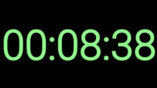 10 Minute Deep Focus Light Green Digital Clock & Heavy Rain SESSION R10 | UNLOG