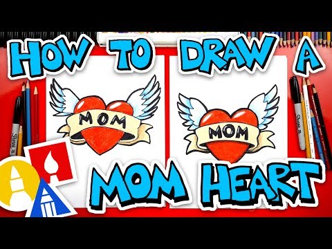 Video: How To Draw A Heart With Wings