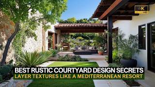 Rustic Courtyard Secrets: How to Layer Textures Like a Mediterranean Villa & Resort
