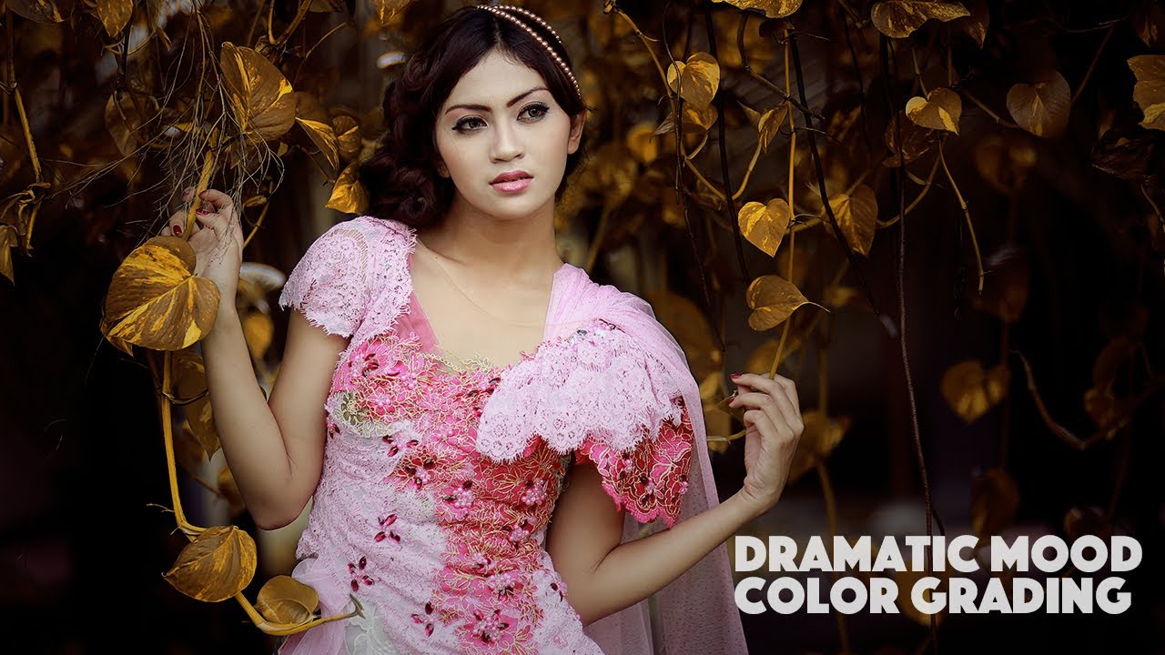 How To Dramatic Mood Color Grading Photos | Photoshop Tutorial