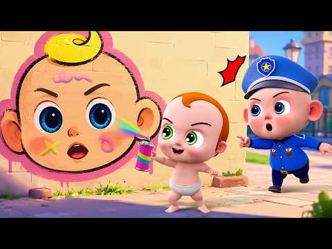 Oh No! 😱 No No Graffiti Pranks 🚨 Don't Be Naughty Baby 👮‍♂️ Police Adventure Stories ✨ Jack