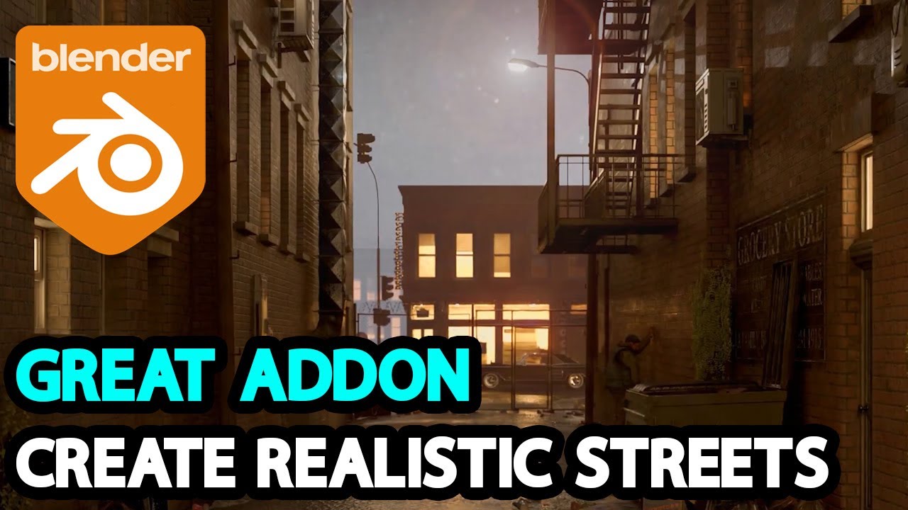 Create Realistic Streets in Blender l Urbaniac Addon YouTube
