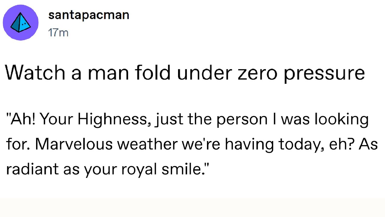 He folded under zero pressure...