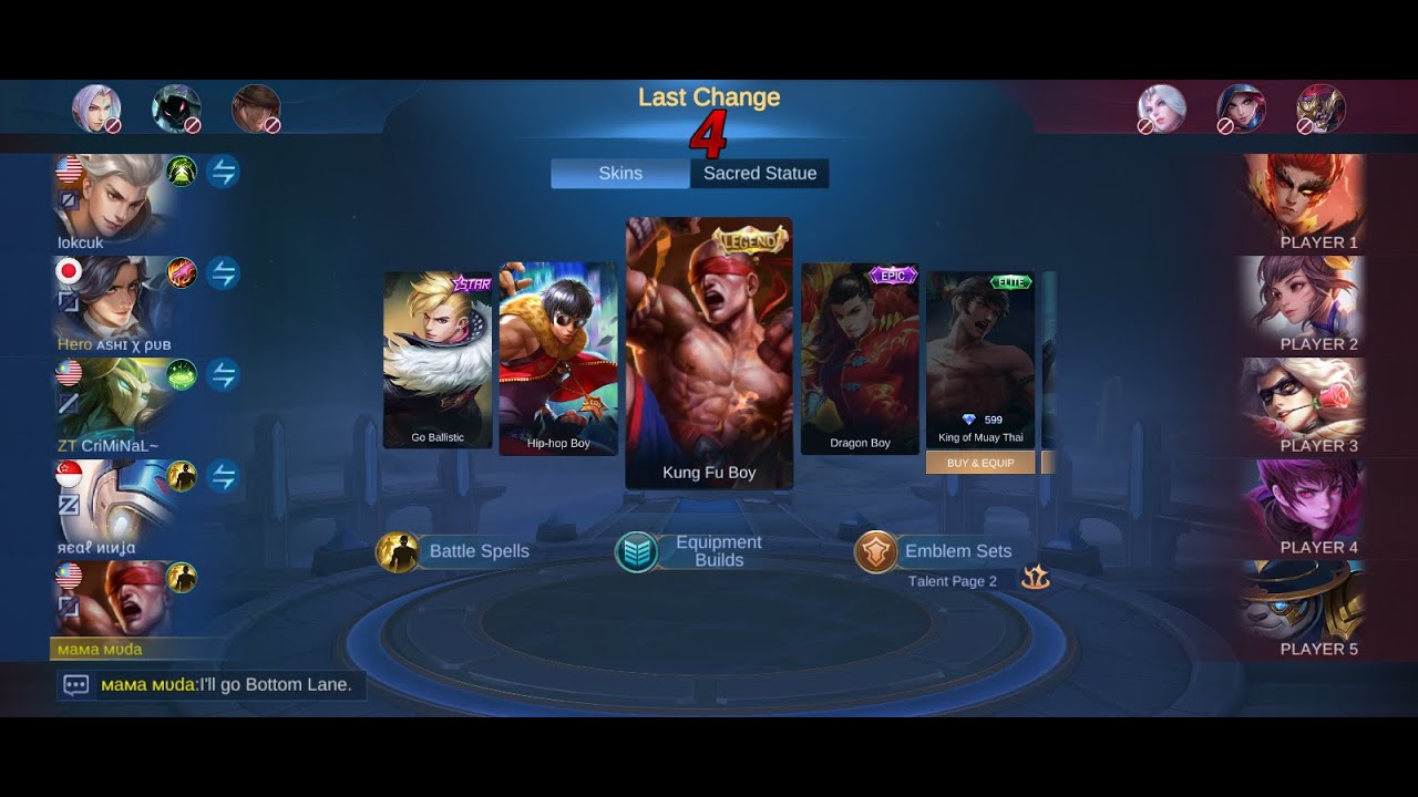 CHOU NEW SKIN LEGEND REVIEW?!!! MOBILE LEGENDS - YouTube