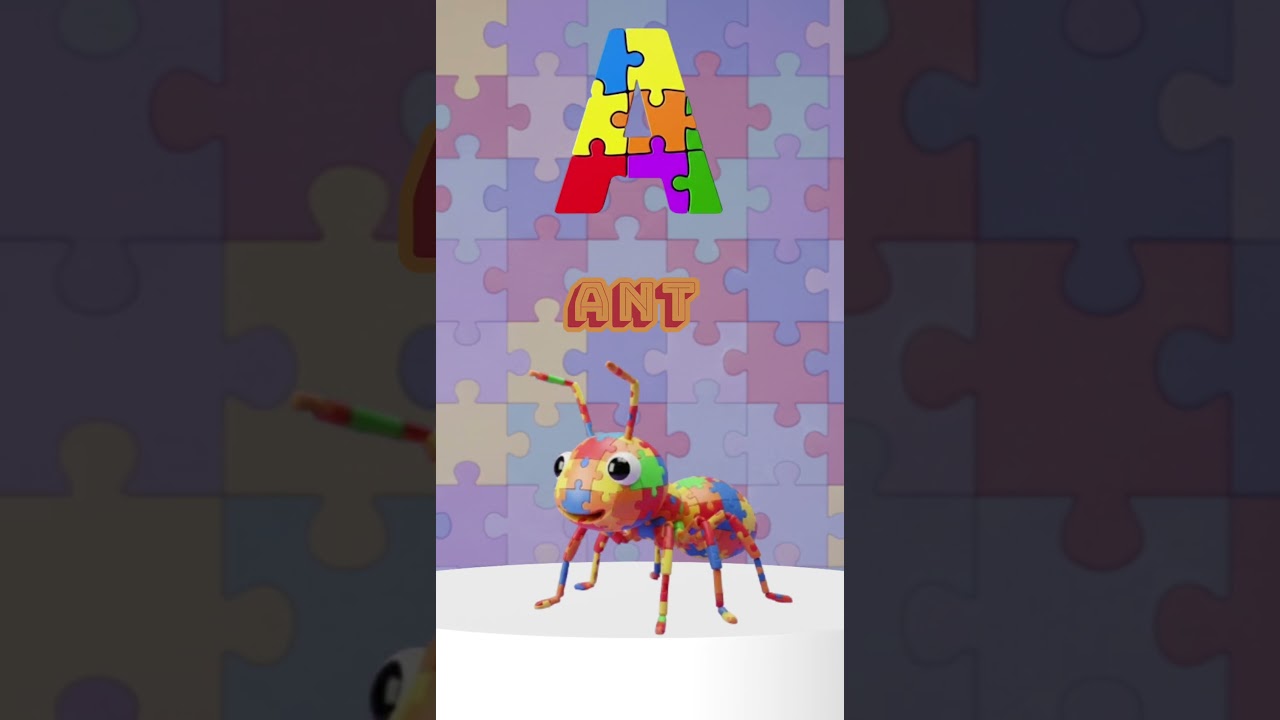 ABC Puzzle Phonic Song (A - D) for Kids |  