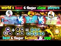worlds best 4 finger claw player | 4 finger claw free fire | 4 finger controls free fire | free fire
