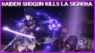 La Signora death scene - Genshin Impact