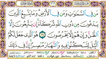القرآن الكريم كتابة بدون صوت - سورة يونس - صفحة 216 للقراءة والحفظ