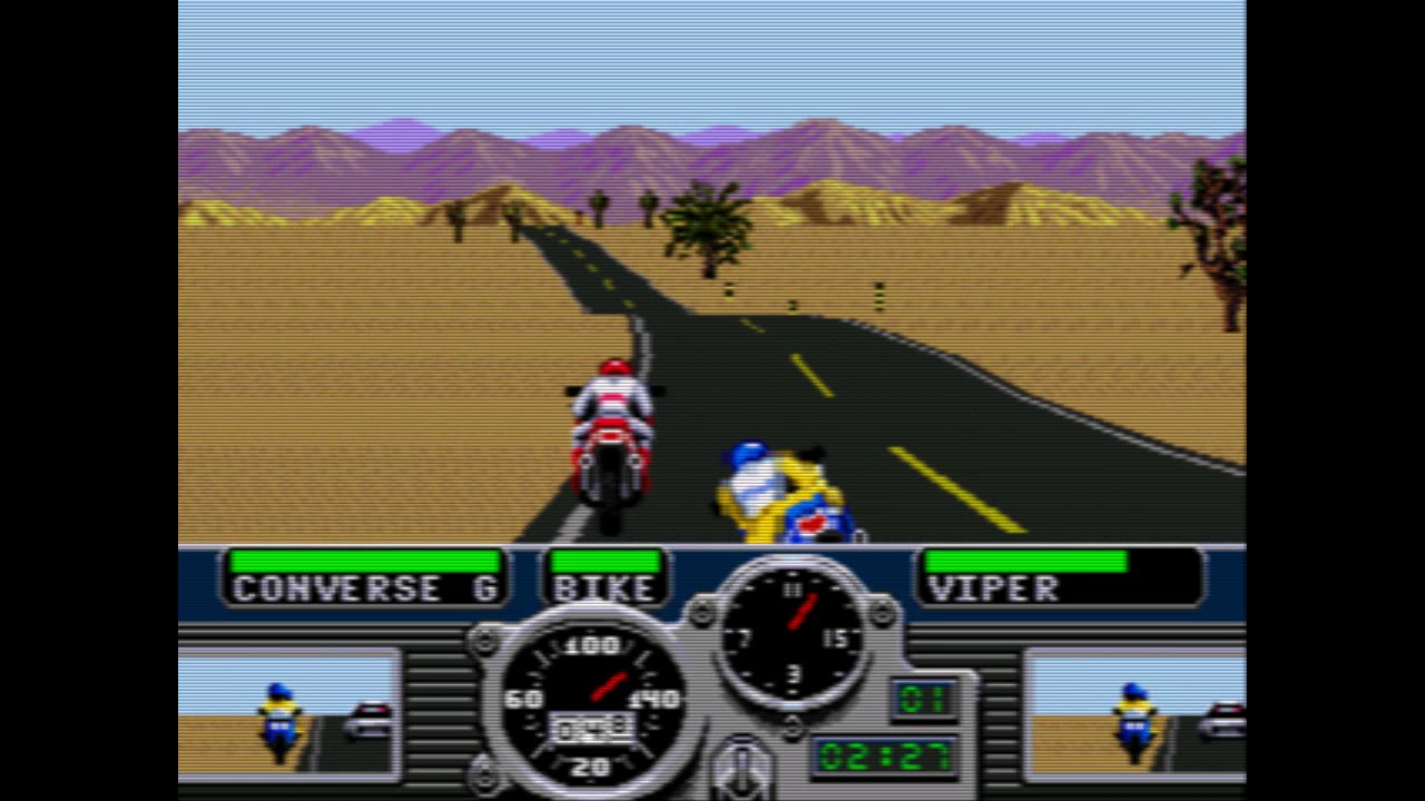 Road Rash (Sega Genesis 1991): Palm Desert - Level 1 - YouTube