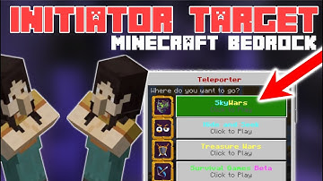 @initiator with /dialogue Command | Minecraft Bedrock | 1.17 | Create a Server GUI | Target Selector
