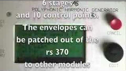 Pt 1 Analogue Systems rs370 module 6-Voice Synth + MUCH more