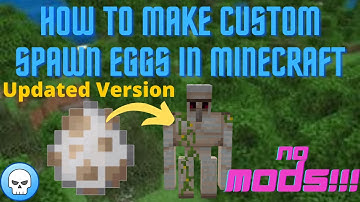 How To Make Custom Spawn Eggs In Minecraft -Updated Version-