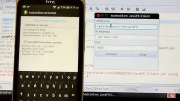 Java/JavaFX Client link to Android Server