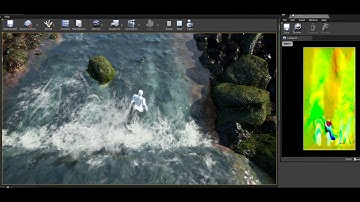 Experimental Tech Art Work; Use case 2D Fluid with UE4 Niagara