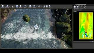 Experimental Tech Art Work; Use case 2D Fluid with UE4 Niagara Profile