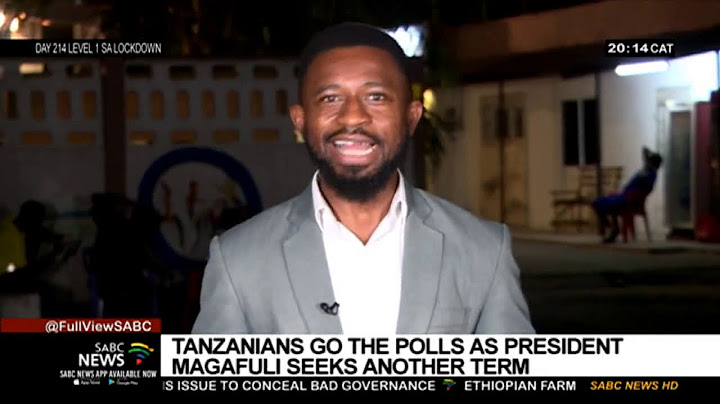 Two days before Tanzania's general election