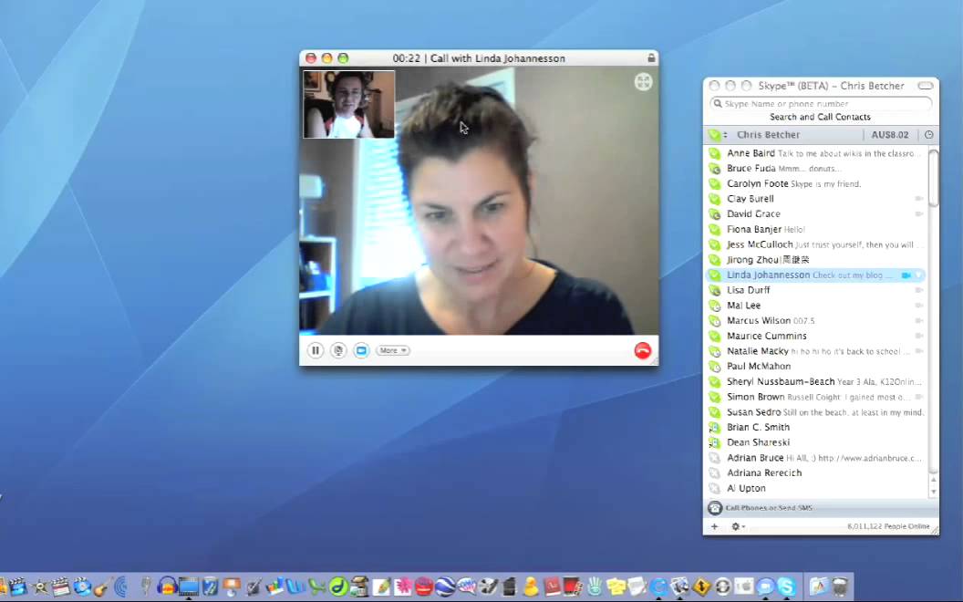 Making a video call with Skype