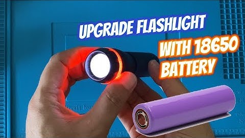 Upgrade Your Flashlight to Rechargeable with 18650 Battery 🔋✨