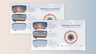 Create an Infographic Card to Present the Wind Speed In New York using Stacked Rose Chart
