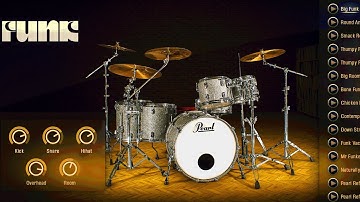 Addictive Drums 2 - Funk DEMO presets w/ Roland TD25 (all playing NO talking)