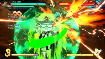 DBFZ: DBS Broly midscreen 0 bar TOD with Armor - Credit to HyperLum_