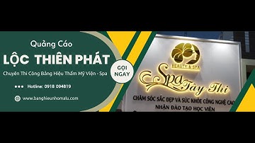 Tổng hợp các mẫu biển hiệu quảng cáo Spa đẹp, hút khách #biển hiệu Spa #banghieu #lambanghieu