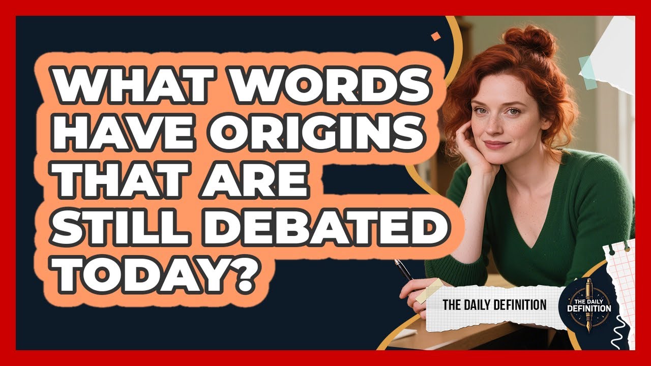 What Words Have Origins That Are Still Debated Today? - The Daily Definition