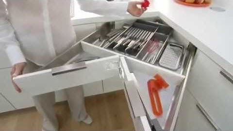 SPACE CORNER #Blum | Kitchen Corner Space utilization Mechanism