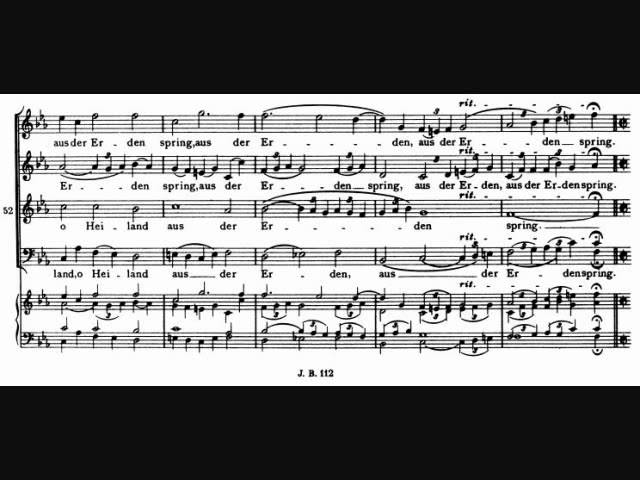 Johannes Brahms - O Heiland reiß die Himmel auf, op 74,2