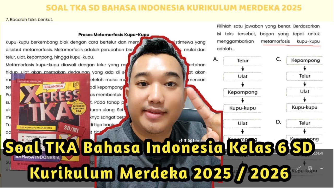 Latihan Soal TKA Bahasa Indonesia Kelas 6 SD Kurikulum Merdeka 2025 / 2026