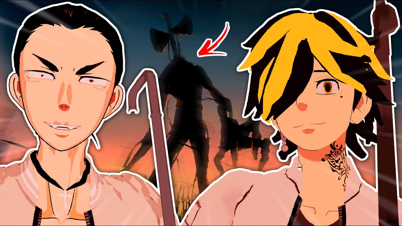 BAJI E KAZUTORA FORAM PEGOS PELO SIREN HEAD!? - (TOKYO REVENGERS VR)