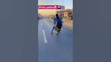 Pichy police lag gai 🤭😄 own shah Multan one wheeling #stunt