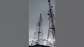 ⏯55 nger!!'kejadian tower telkomsel di sambar petir & r060h