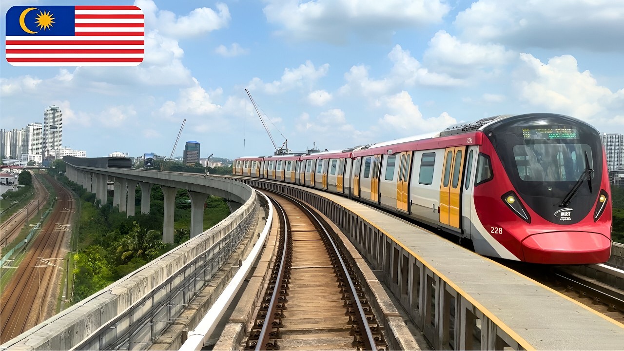 [4K] 🚇 Cab Ride in Kuala Lumpur・Malaysia 🇲🇾 Metro MRT Putrajaya Line