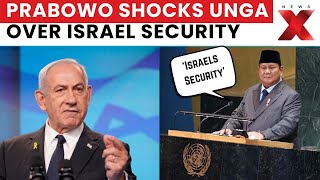 UNGA 2025: Prabowo Subianto Calls for Israel Security, Sparks Controversy | NewsX