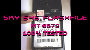 sky s45 firmware MT6572 100000% (Tested)