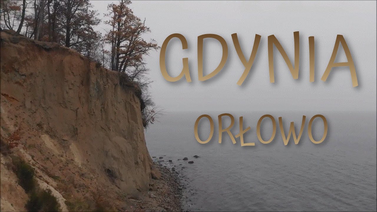 Gdynia Orłowo z drona – Klif Orłowski spowity mgłą 🌫️ | Hipnotyzujące ujęcia 4K