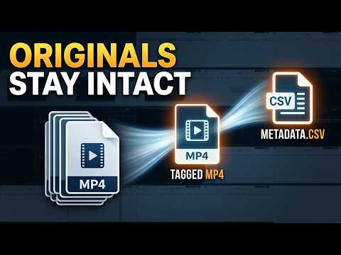 Add Tags to Mp4 videos and Extraction of Metadata to CSV file