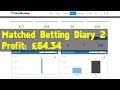 Matched Betting Diary 2 - £64.34 Profit