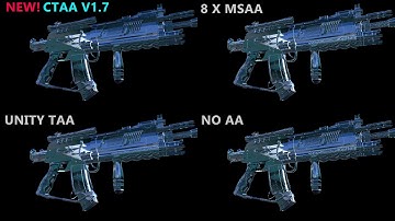 CTAA V1.7 FOR UNITY STRESS TEST 2 VS OTHER Anti-Aliasing Options
