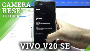 How to Reset Camera Settings in VIVO V20 SE - Restore Camera Settings