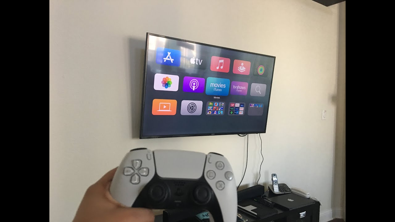 How to connect PS5 controller to Apple TV - YouTube