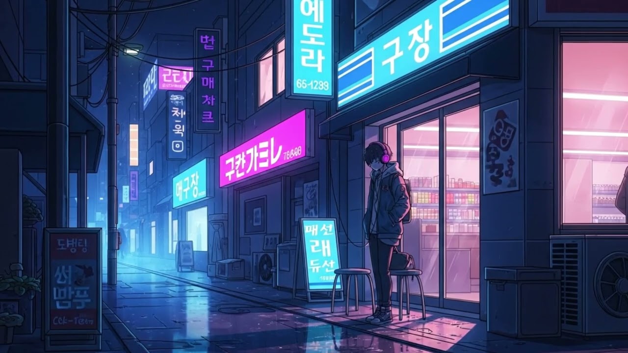 Soft Anime K-Vibe Lofi 🌙 Cozy Korean-Style Beats for Chill, Relax & Late Nights