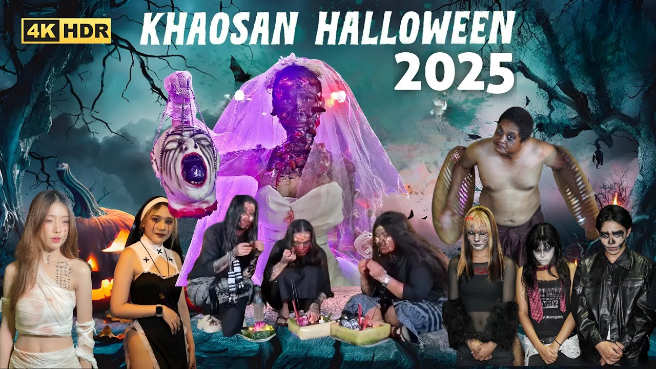 Бангкокский Хэллоуин 2025 на Каосан Роуд | Хэллоуин на Каосан | Хэллоуин в Таиланде