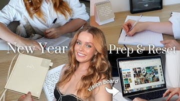 2023 RESET WITH ME | goal setting, vision boards + creating healthy habits!