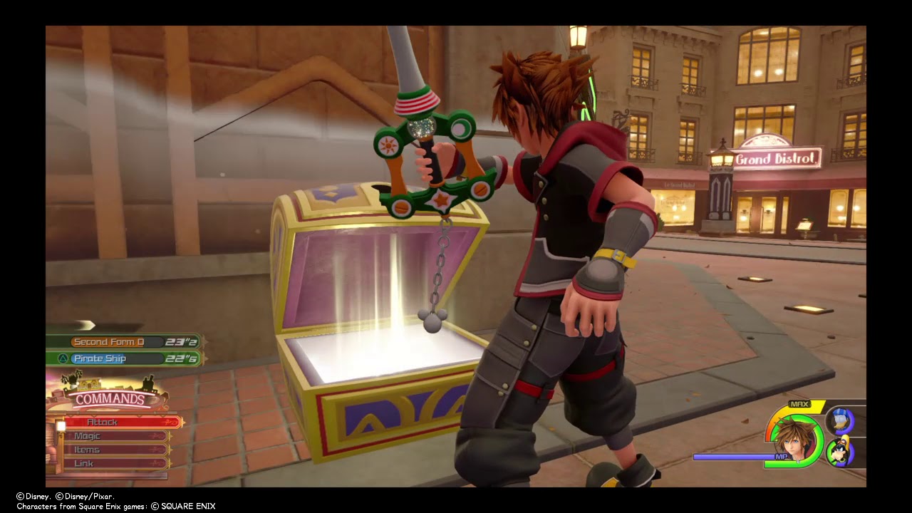 KINGDOM HEARTS Ⅲ Traverse Town First Boss one hit YouTube